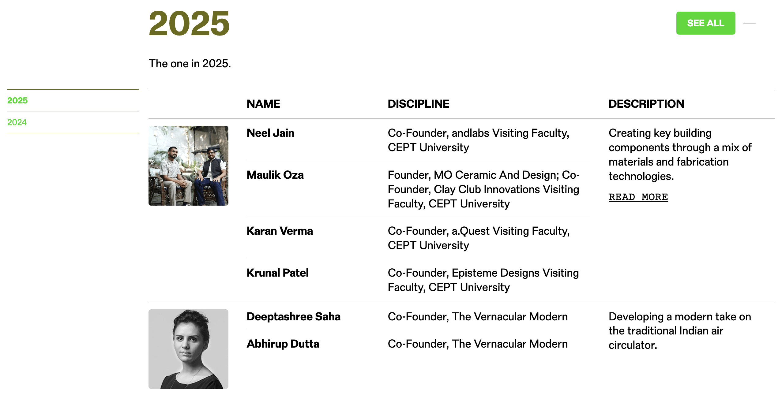 An example of a fellowship block